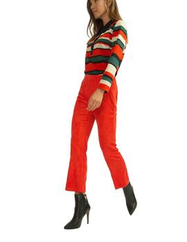 Alba Conde Pantalon Rojo