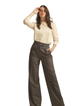 Alba Conde Pantalon Marron