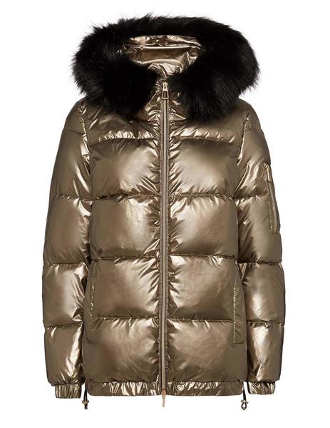 compañera de clases As Maletín Parka Geox Backsie Bronce Para Mujer