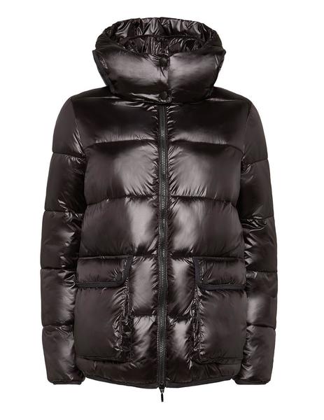Plumifero Geox Alhour Negro Para Mujer