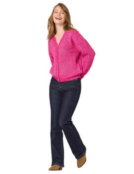 Naf Naf Chaqueta Punto Fuschia Ch