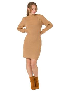Naf Naf Vestido Ml Beige Chi