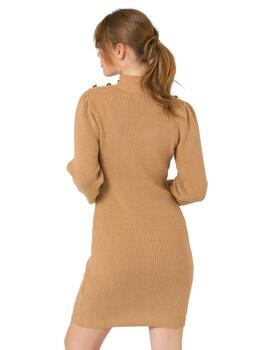 Naf Naf Vestido Ml Beige Chi