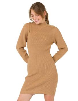Naf Naf Vestido Ml Beige Chi