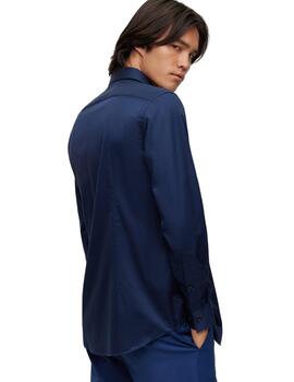 HUGO BOSS CAMISA AZUL OSCURO