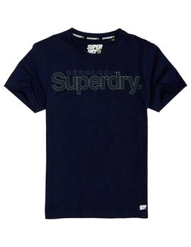 Camiseta Superdry Marino Para Hombre