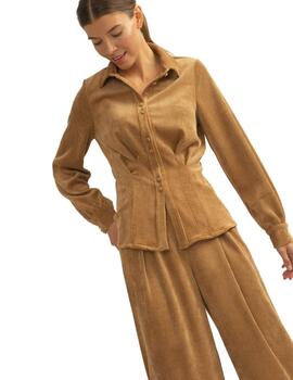 Alba Conde Blusa Tostado