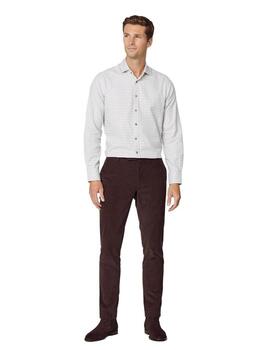 Hackett Camisa Brushed Tattersall Lg White/Navy