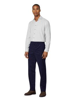 Hackett Camisa Brushed Tattersall Lg White/Red