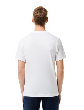 Lacoste Camiseta Tee-Shirts & Cols Roules Blanc