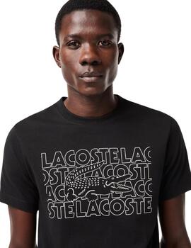 Lacoste Camiseta Tee-Shirts & Cols Roules Noir