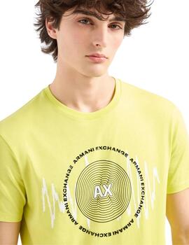 Armani Exchange T-Shirt Yellow Plum