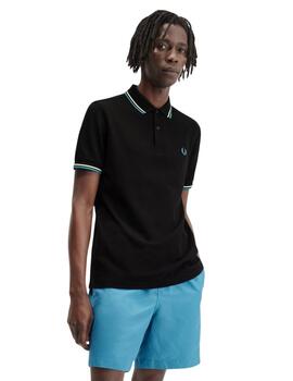 Fred Perry  Polo Twin Tipped Fred Perry Shirt   Bk