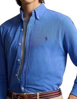 Ralph Lauren Camisa Lsfbbdm5-Long Sleeve-Knit Blue