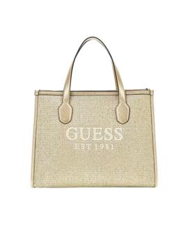 Guess Bolsos Silvana 2 Compartment Tote  Gold