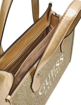 Guess Bolsos Silvana 2 Compartment Tote  Gold