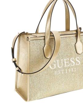 Guess Bolsos Silvana 2 Compartment Tote  Gold