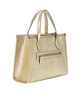 Guess Bolsos Silvana 2 Compartment Tote  Gold