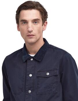 Barbour Camisa Grindle Over Navy