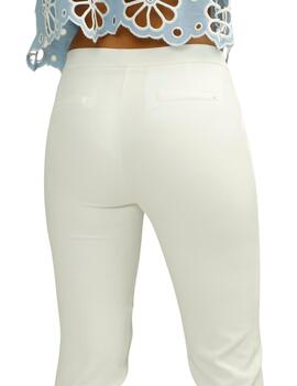 Alba Conde Pantalon Blanco