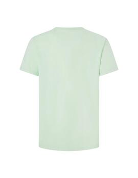 Pepe Jeans CAMISETA CON LOGO ESTAMPADO Cedric Fresh Green