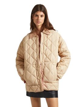 Pepe Jeans CHAQUETA ACOLCHADA REVERSIBLE Shine Beige