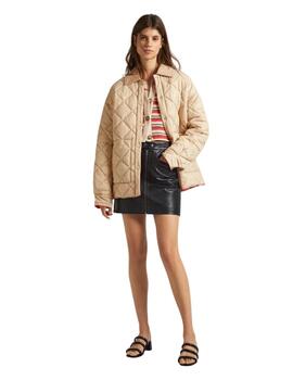 Pepe Jeans CHAQUETA ACOLCHADA REVERSIBLE Shine Beige