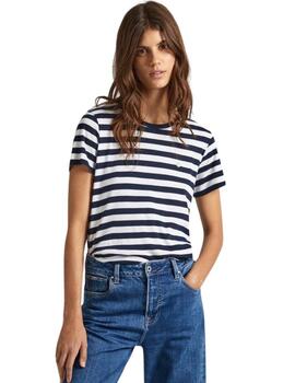 Pepe Jeans CAMISETA FIT REGULAR A RAYAS Jinx Dulwich Blue