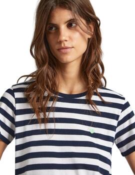 Pepe Jeans CAMISETA FIT REGULAR A RAYAS Jinx Dulwich Blue