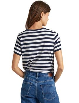 Pepe Jeans CAMISETA FIT REGULAR A RAYAS Jinx Dulwich Blue