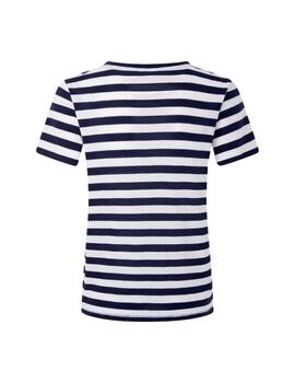 Pepe Jeans CAMISETA FIT REGULAR A RAYAS Jinx Dulwich Blue