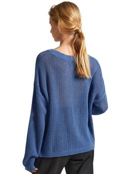 Pepe Jeans JERSEY PUNTO CALADO FIT RELAXED Gisele Sea Blue