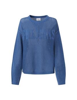 Pepe Jeans JERSEY PUNTO CALADO FIT RELAXED Gisele Sea Blue