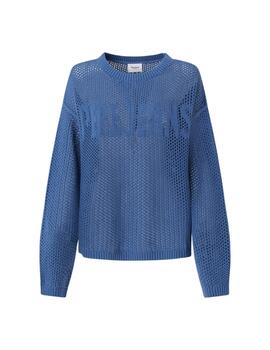 Pepe Jeans JERSEY PUNTO CALADO FIT RELAXED Gisele Sea Blue