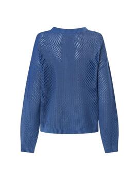 Pepe Jeans JERSEY PUNTO CALADO FIT RELAXED Gisele Sea Blue