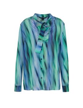 Armani Exchange Camicia Ocean Waves Print