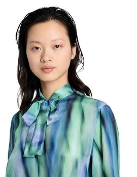 Armani Exchange Camicia Ocean Waves Print