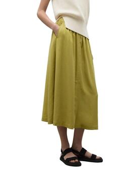 Ecoalf Yokoalf Skirt Woman Green Yellow