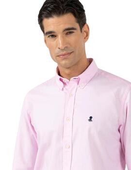 El Pulpo Camisa Striped Pintpoint Rosa