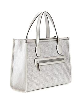 Guess Bolsos Silvana 2 Compartment Tote  Silver