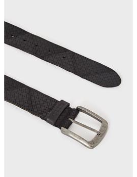 Cinturón Pepe Jeans De Piel Lynthon Negro Para Hombre