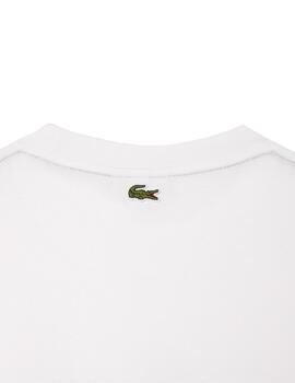 Lacoste Camiseta Tee-Shirts & Cols Roules Blanc