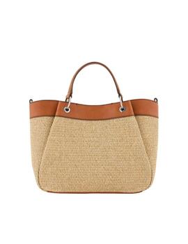 Armani Exchange Woman'S Shopping M Natural/Cuoio