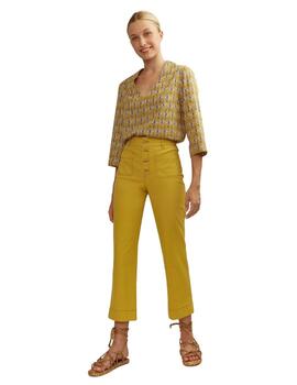 Alba Conde Pantalon Amarillo