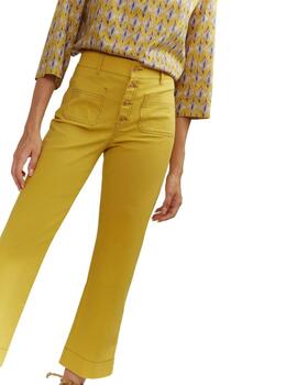 Alba Conde Pantalon Amarillo