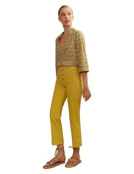 Alba Conde Pantalon Amarillo