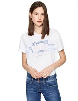 Camiseta Pepe Jeans Adette Blanca Para Mujer