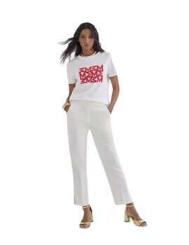 Lola Casademunt Camiseta Posicional  M Blanco-Rojo