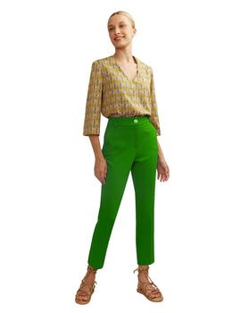 Alba Conde Pantalon Verde