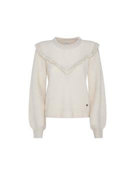 Jersey Pepe Jeans Coqueta Beige Para Mujer